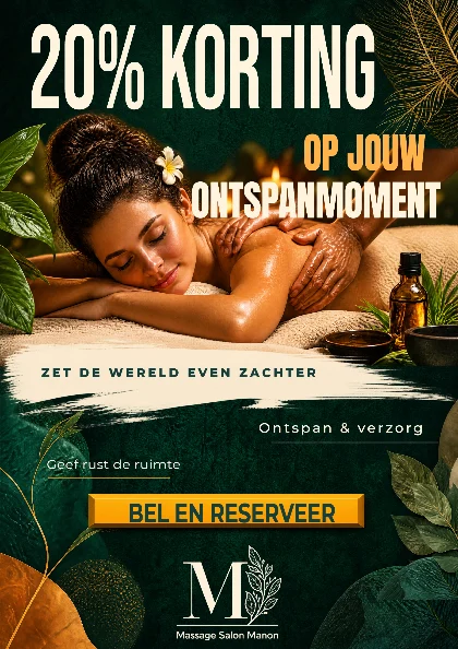 Massage Salon Manon · voorbeeld 3 — voorkant