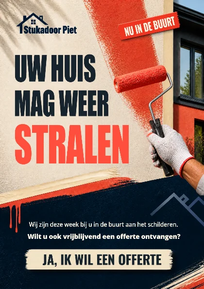 Stukadoor Piet · voorbeeld 3 — voorkant